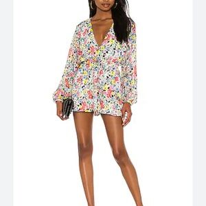 Revolve Yumi Kim Naomi Romper Floral Juniper‎ Romantic Girly Feminine Size XS